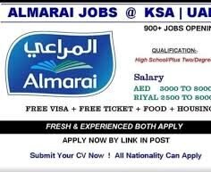Almarai Dubai Jobs 2025 | Free Visa
